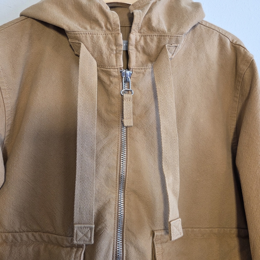 Everlane The Canvas Organic Cotton Anorak Jacket Utility Military Chore Sz M - Picture 5 of 13